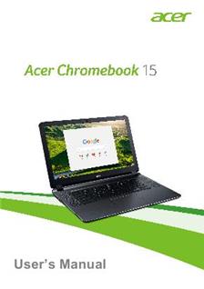 Acer Chromebook 15 CB3 532 manual. Tablet Instructions.